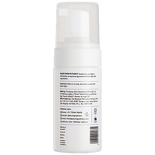Buy Plum Salicylic Acid Foaming Face Wash With Fruit AHAs, Fights Acne, Controls Oil Online at