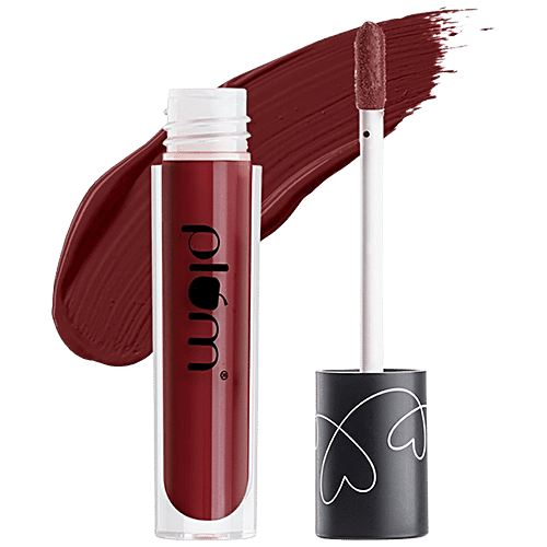 Plum Matte In Heaven Liquid Lipstick - Lightweight, Non-Drying, Smudge-Proof, 4.5 ml Wine To Go 140