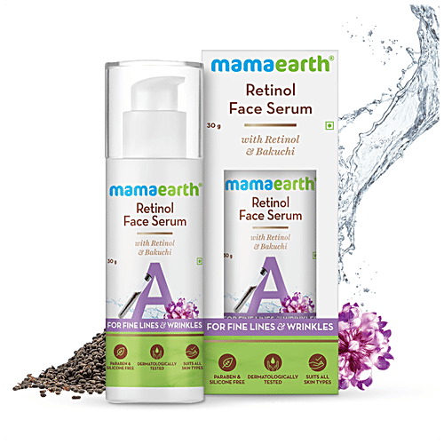 Mamaearth Retinol Face Serum - With Bakuchi, For Fine Lines & Wrinkles, 30 g