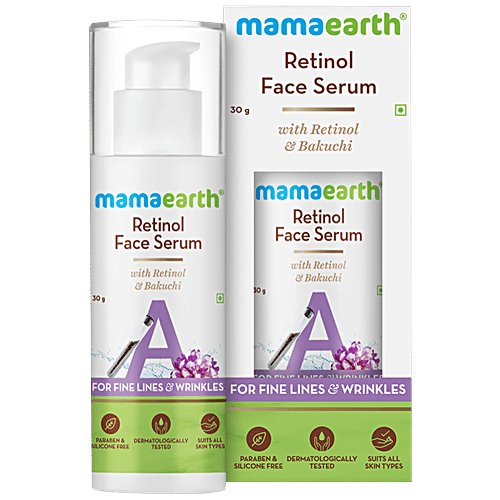 Mamaearth Retinol Face Serum - With Bakuchi, For Fine Lines & Wrinkles, 30 g