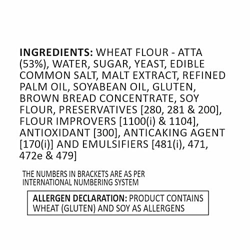 Bonn Bread Whole Wheat Bread - No Added Colour, Source Of Fibre, 400 g