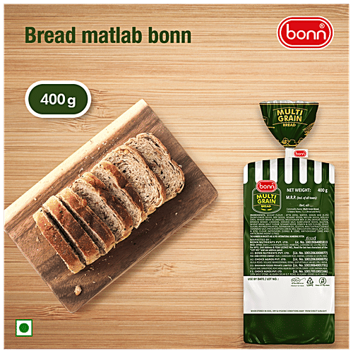 Bonn Bread Multigrain Bread - Hi-Fibre, High Protein, 0% Trans Fat, 400 g  