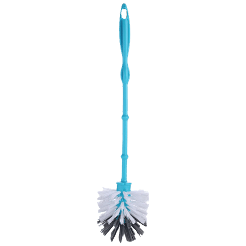 Buy Sparkmate By Crystal Round Toilet Brush Strong Bristles, Long