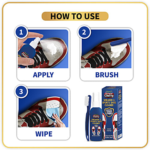Buy Cherry Blossom Sports Shoe Cleaner Cleans All NonLeather Shoes