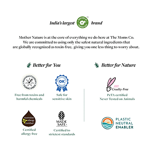 The Moms Co Natural Baby Powder - Corn Starch & Calendula, Soothes, Keeps Skin Dry, Talc-Free, 200 g  