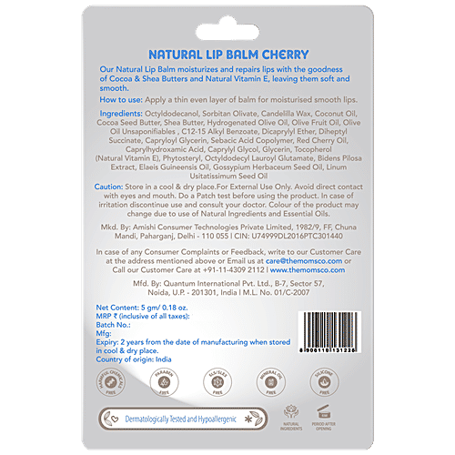 Buy The Moms Co Natural Lip Balm Cocoa & Shea Butter, Heals Dry