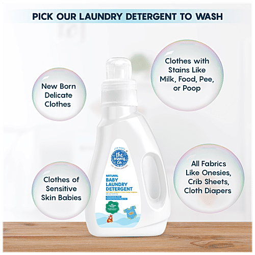Buy The Moms Co Natural Baby Laundry Detergent With Fabric Softener