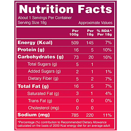 Taali Smoky Barbeque Protein Puffs, 22 g Pouch Roasted, Non-Fried, Gluten Free