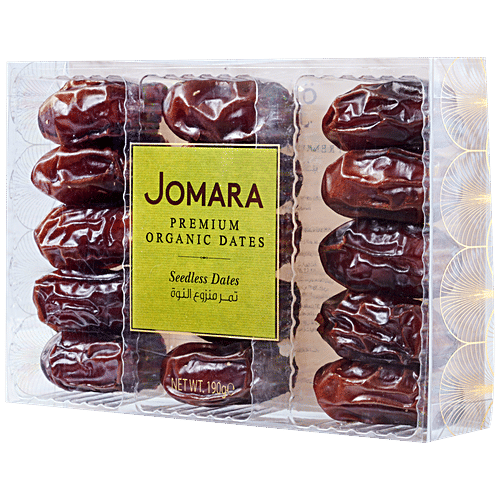 Buy JOMARA Premium Organic Dates Seedless, Delicious Treat, Rich In