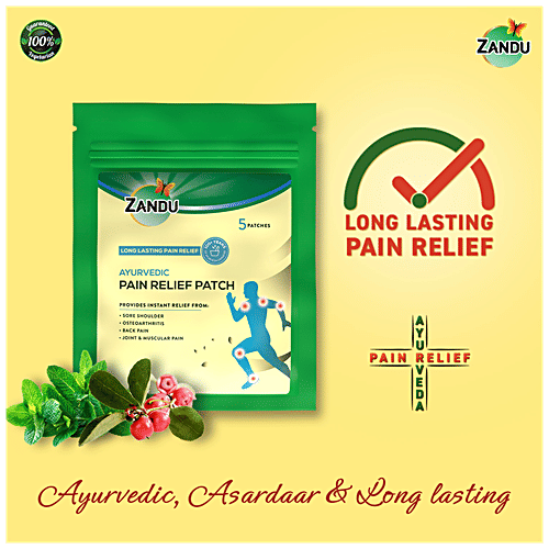 Buy ZANDU Pain Relief Patch Ayurvedic, For Joint & Muscles, Long
