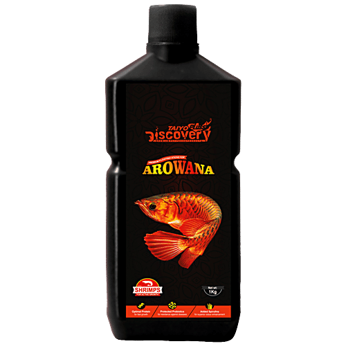 Taiyo Pluss Discovery Premium Floating Sticks Fish Food For Arowana - Protein Rich, 1 kg  