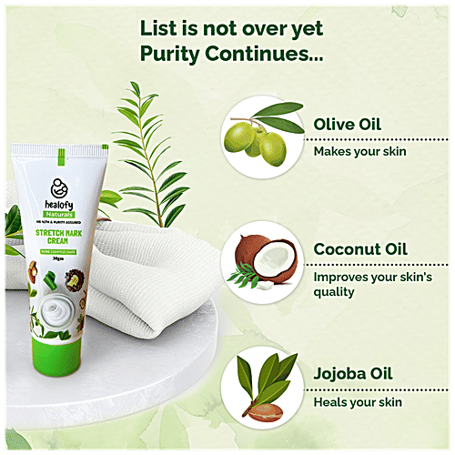Healofy Naturals  Mini Mother Care Kit - Stretch Mark Cream, 30 g & Methi Hair Oil 30 ml, Paraben & Toxin Free, 2 pcs  