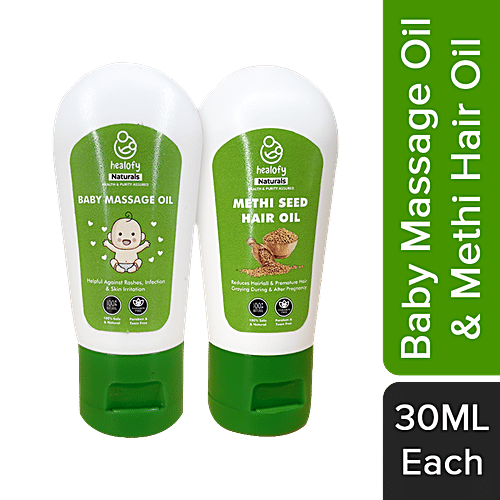 Buy Healofy Naturals Mini Mother Baby Care Combo Baby Massage Oil