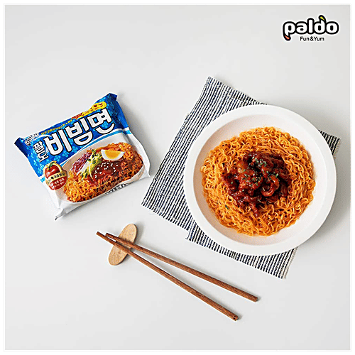 Paldo Bibimmen Korean Noodles - Spicy, Sweet & Sour, 130 g  3S Spicy
Sweet & Sour
