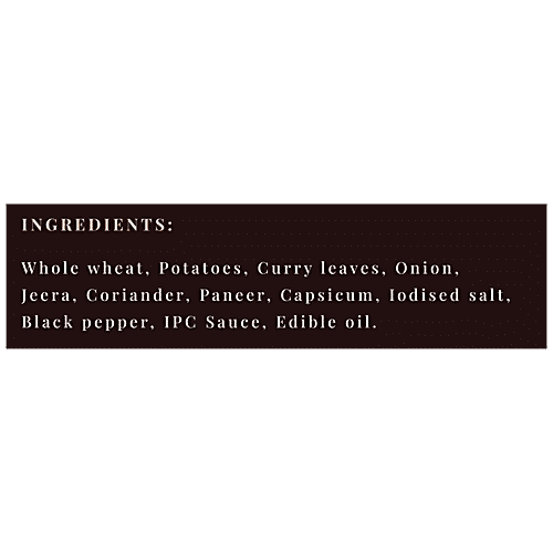 INDIAN PARATHA COMPANY Veg Base Paneer Chettinad Parathzzaa - Indian Version Of Pizza, 325 g Box 