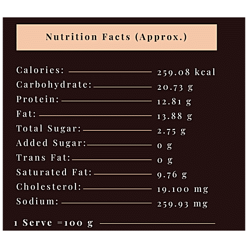 INDIAN PARATHA COMPANY Veg Base Paneer Tikka Parathzzaa - Indian Version Of Pizza, 325 g Box 