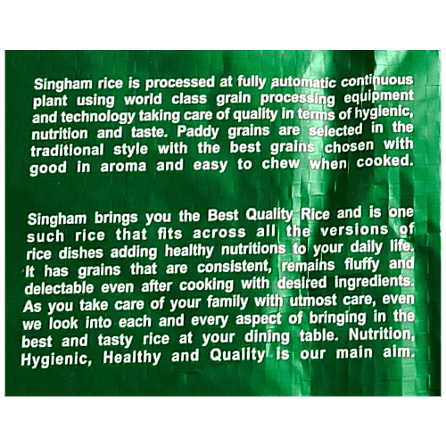 SINGHAM Steam Katarni - Special Jeera Rice, 10 kg  