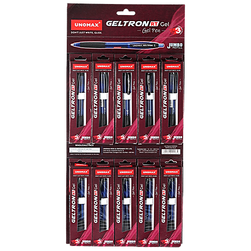 Buy Unomax Geltron RT Gel Pen SmudgeProof, For Smooth Writing, 0.7