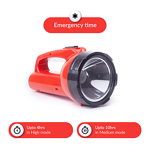 Buy Nippo Chamak Rechargeable LED Torch Polycarbonate, Portable