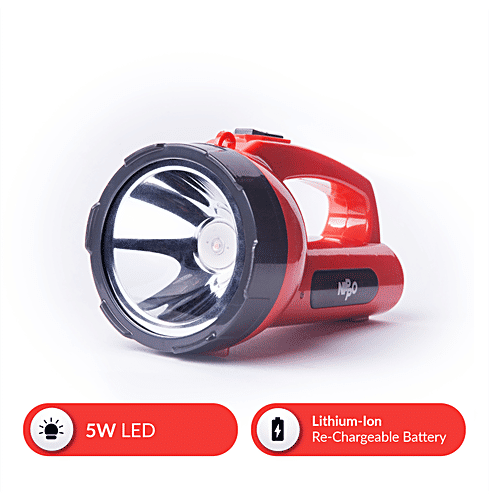 Buy Nippo Chamak Rechargeable LED Torch Polycarbonate, Portable