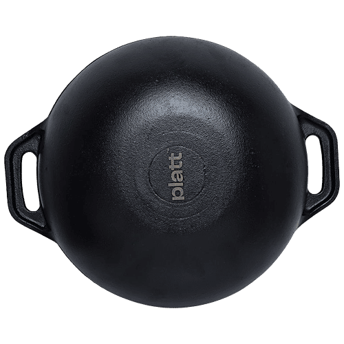 Buy Platt Cast Iron Kadai Induction Base, 27 cm, 8 mm, with Handle, 3