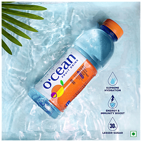 Ocean Fruit Water - Peach & Passion Fruit, Enriched With Vitamins, Electrolytes & Glucose, 300 ml  