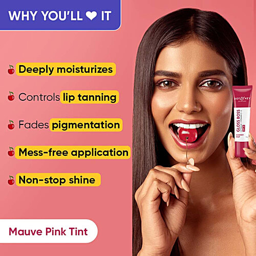 Dot & Key Gloss Boss Lip Balm With Vitamin C, E - SPF 30, Cherry Pop, For Smooth Texture, 12 g  