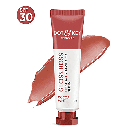 Buy Dot & Key Gloss Boss Lip Balm With Vitamin C, E SPF 30, Cocoa