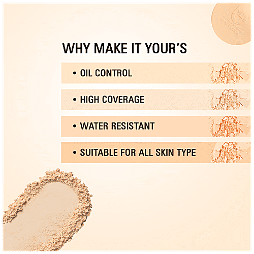 Mattlook Splendid Makeup 2 Way Cake Compact - High Coverage, Water Resistant, 20 g 02 White Ivory 