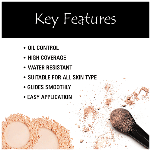 Mattlook HD Pro High Definition Skin Fixing Powder - SPF-15, Oil Control, High Coverage, 20 g 03 Natural Coral 