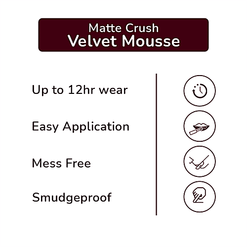 Mattlook Velvet Smooth Non-Transfer Lipstick - Long-Lasting & Water Proof, 2 g 07 Vampire 