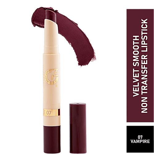Mattlook Velvet Smooth Non-Transfer Lipstick - Long-Lasting & Water Proof, 2 g 07 Vampire 