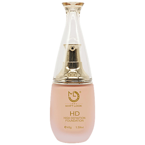 Mattlook High Definition Foundation - Long-Lasting, High Coverage, Easy Application, 45 g 02 Rose Petal 