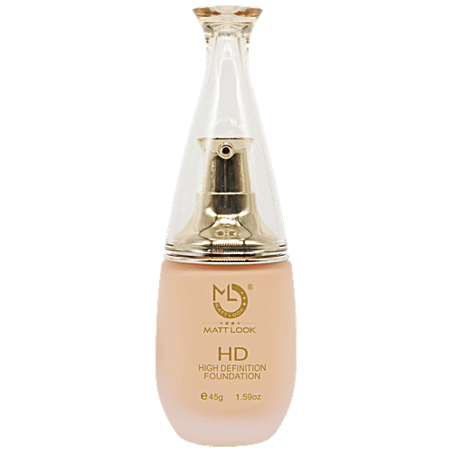 Mattlook High Definition Foundation - Long-Lasting, High Coverage, Easy Application, 45 g 04 Sheer Ivory 