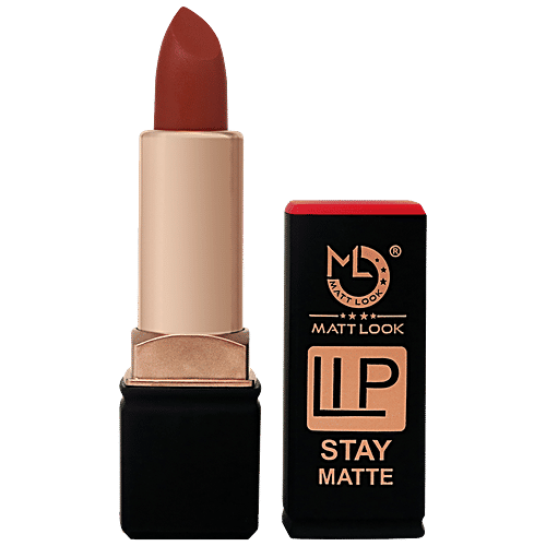 Mattlook Stay Matte Lipstick - Non-Transfer, Long-Lasting, Highly Pigmented, 3.5 g 11 Caramel 