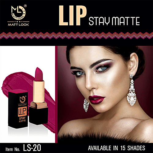 Mattlook Stay Matte Lipstick - Non-Transfer, Long-Lasting, Highly Pigmented, 3.5 g 11 Caramel 