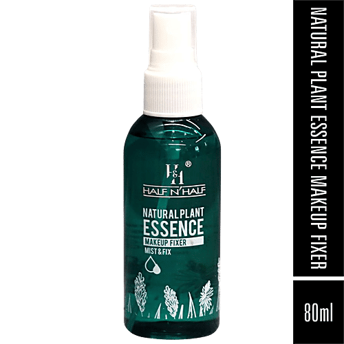 Half N Half Natural Plant Essence Makeup Fixer - Mist & Fix, Face Makeup Setting Spray, 80 ml Transparent 