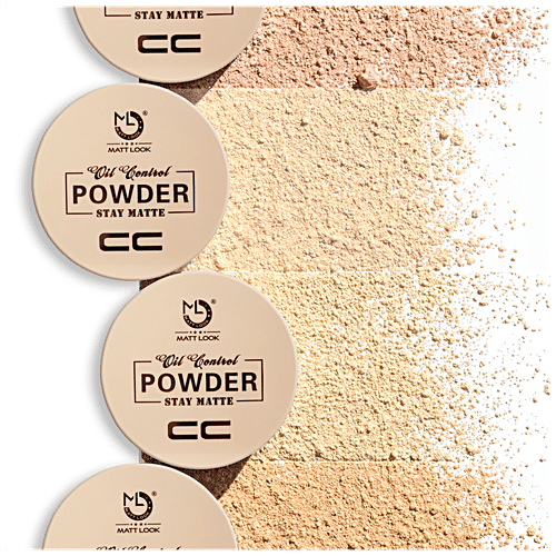 Mattlook CC Stay Matte Oil-Control Powder - Lightweight, High Coverage, Easy Application, 20 g 02 Light