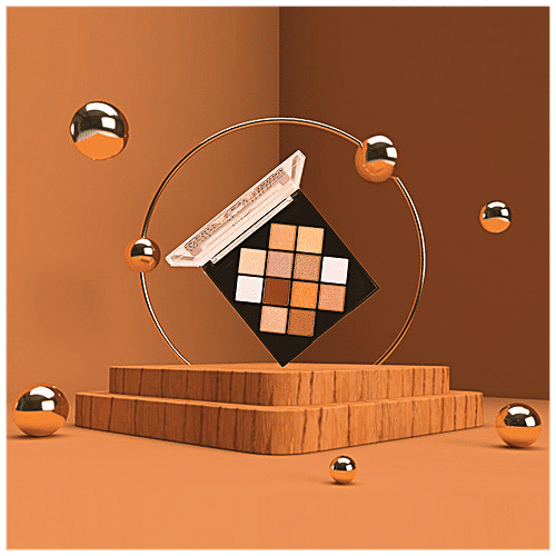 Mattlook Metallic 12 Color Eyeshadow Palette - Long-Lasting, High Pigmentation, Multicolour, 20 g 03 