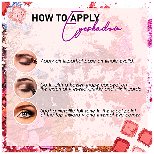 Mattlook Metallic 12 Color Eyeshadow Palette - Long-Lasting, High Pigmentation, Multicolour, 20 g 03 