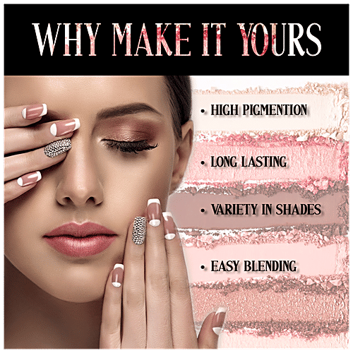 Mattlook Metallic 12 Color Eyeshadow Palette - Long-Lasting, High Pigmentation, Multicolour, 20 g 03 