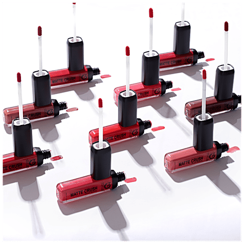 Mattlook Matte Crush Velvet Mousse Lipstick - Lightweight, Long-Lasting, High Pigmentation, 10 ml Peach Twist 