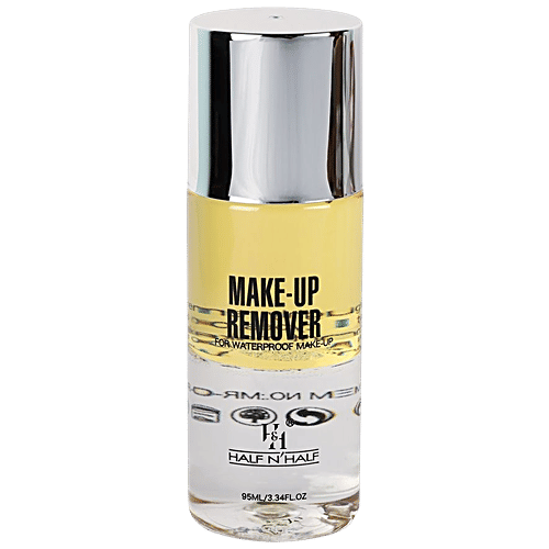 Half N Half Makeup Remover - For Waterproof Makeup, Fragrance Free, 95 ml 02 Yellow Beauty 
