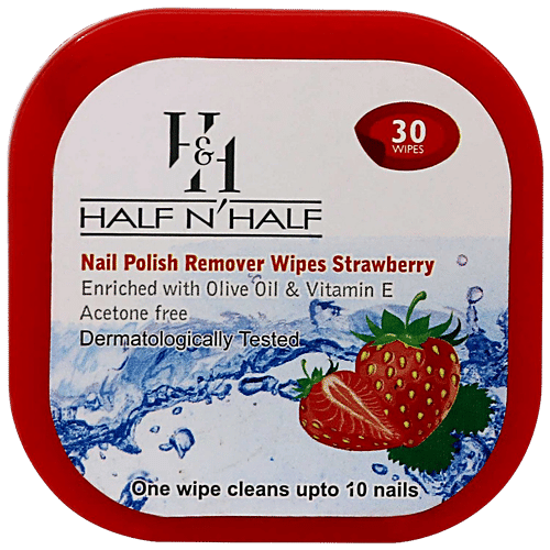Buy Half N Half Nail Polish Remover Wipes Enriched With Olive Oil