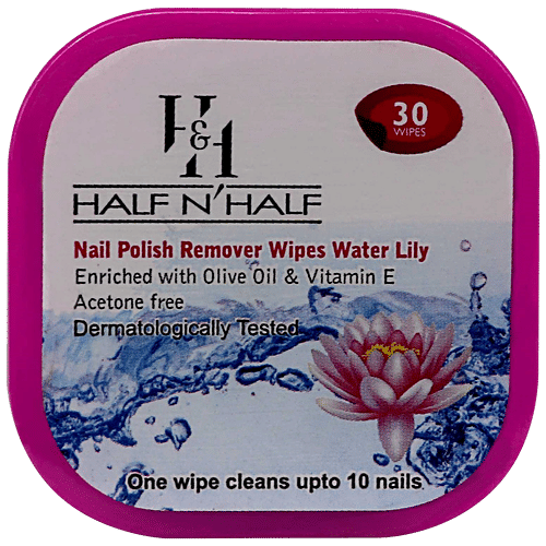 Buy Half N Half Nail Polish Remover Wipes Enriched With Olive Oil