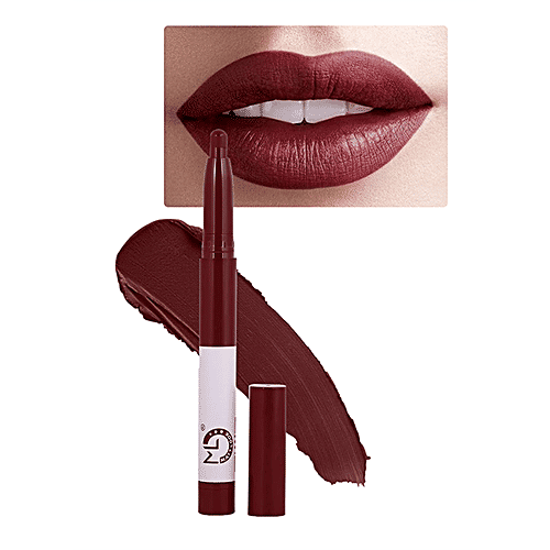 Mattlook Power Last Lip Stain Crayon - Non-Transfer, Creamy Matte, Rich Colour, 2 g Magic Maroon 