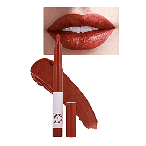 Mattlook Power Last Lip Stain Crayon - Non-Transfer, Creamy Matte, Rich Colour, 2 g Choco Lava 
