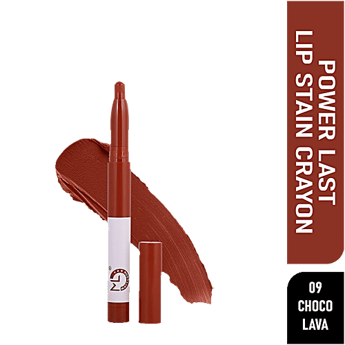 Mattlook Power Last Lip Stain Crayon - Non-Transfer, Creamy Matte, Rich Colour, 2 g Choco Lava 