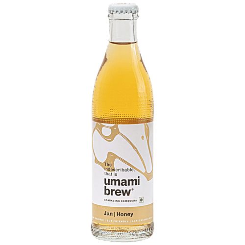 Buy umami brew Sparkling Kombucha Jun Honey, Low Calorie, Antioxidant