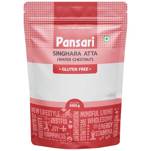 PANSARI Water Chestnut/Singhara Flour - Rich In Protein & Calcium,  Gluten Free, 500 g  